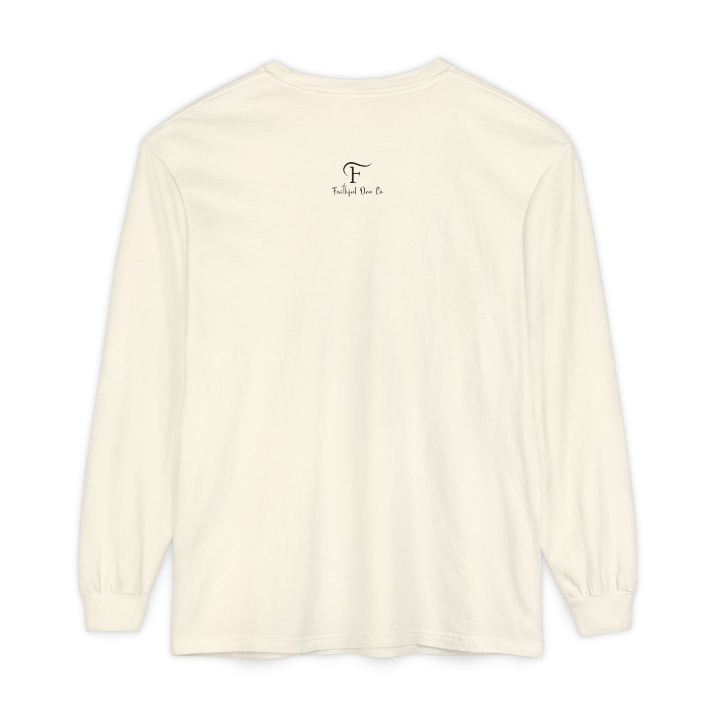 Jeremiah 17:7 'Blessed Is the One Who Trusts in the Lord' 100% Cotton Red Letters Long Sleeve Tee