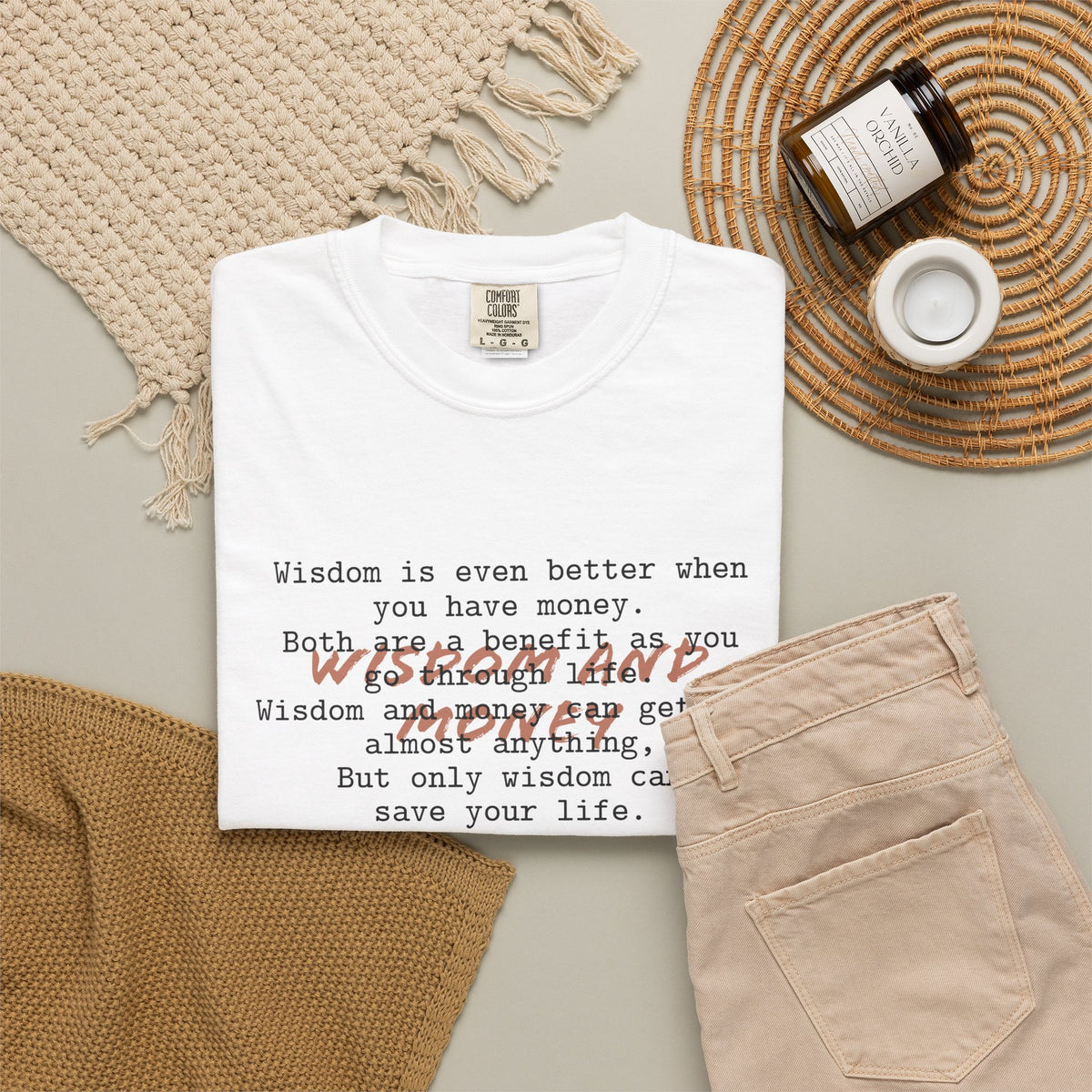 Biblical Wisdom T-Shirt — "Wisdom & Truth" Ecclesiastes 7:11 Scripture Tee