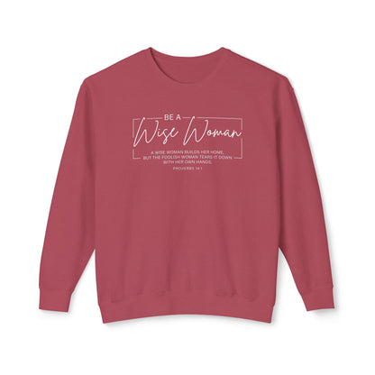 Wise Woman Proverbs 14:1 100% Cotton Long Sleeve T-Shirt — Christian Inspirational Tee