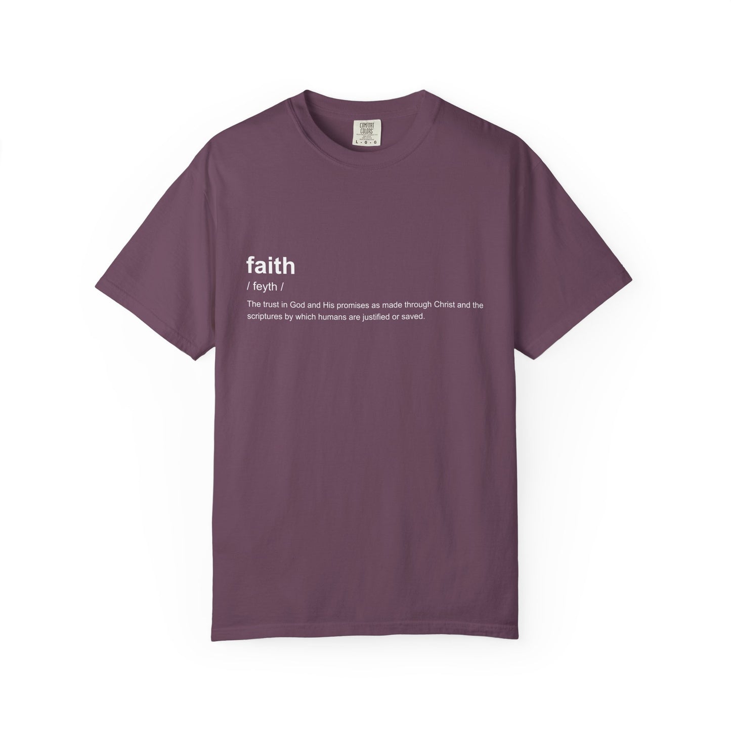 Faith Definition 100% Cotton T-Shirt — Inspirational Scripture Tee