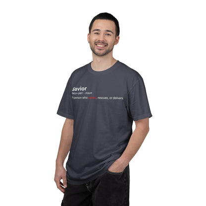 Savior Definition Tee — Inspirational Faith Graphic T-Shirt