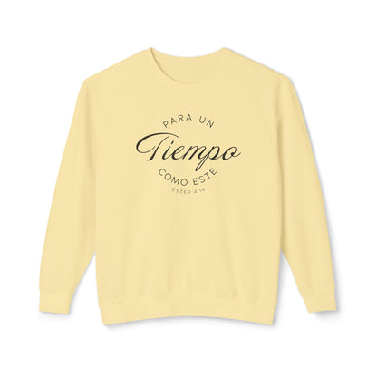 Para un Tiempo Como Este Ester 4:14 100% Cotton Sweatshirt-Shirt — Spanish Wise Woman Bible Verse
