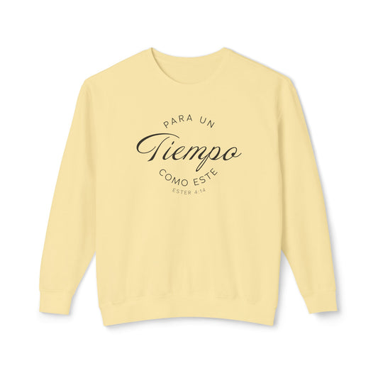 Para un Tiempo Como Este Ester 4:14 100% Cotton Sweatshirt-Shirt — Spanish Wise Woman Bible Verse