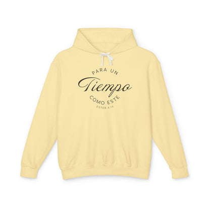 Para un Tiempo Como Este Ester 4:14 100% Cotton Hoodie Sweat-Shirt — Spanish Wise Woman Bible Verse