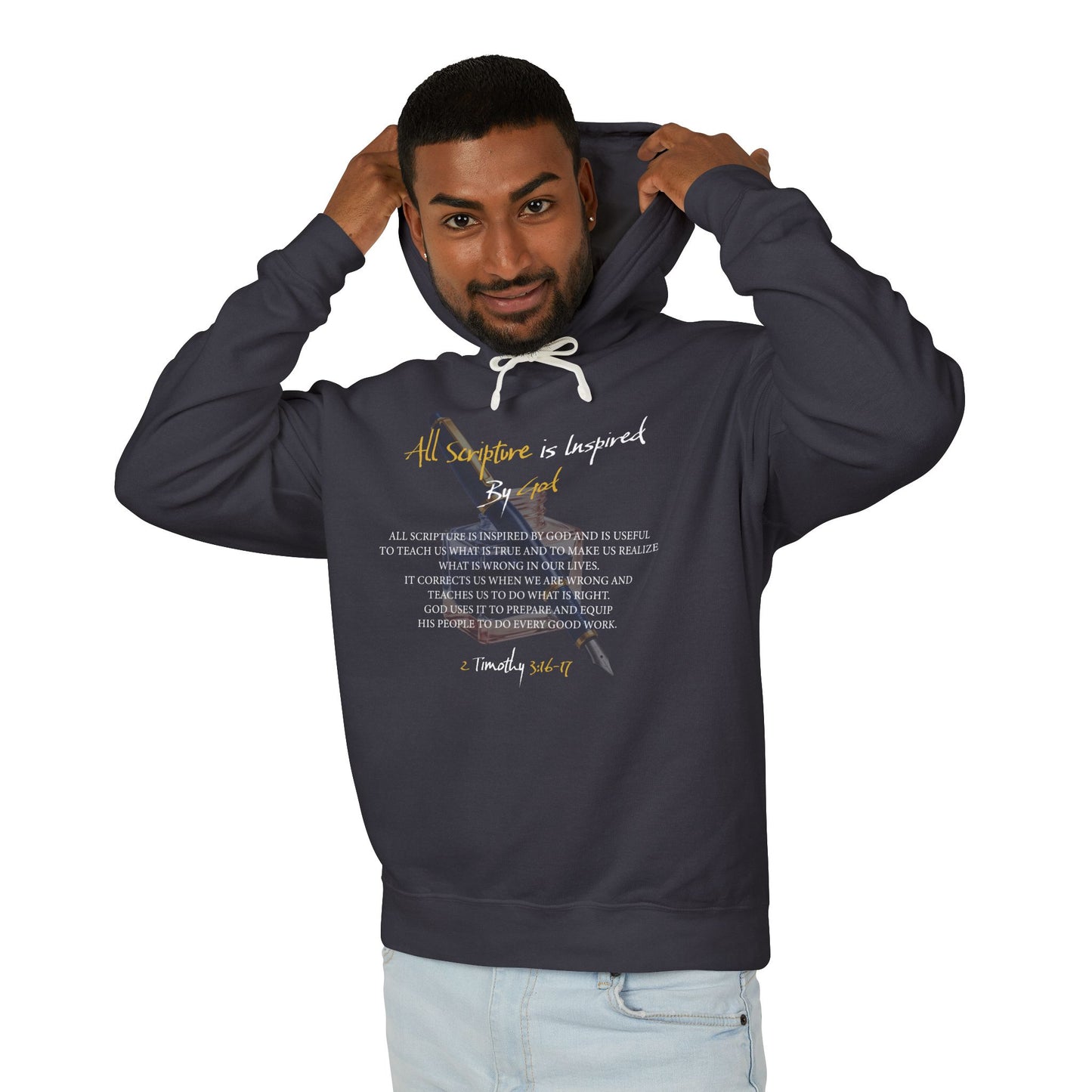 All Scriptures Are Inspired By God T-Shirt — Faith-Based Scripture Hoodie Sweatshirt