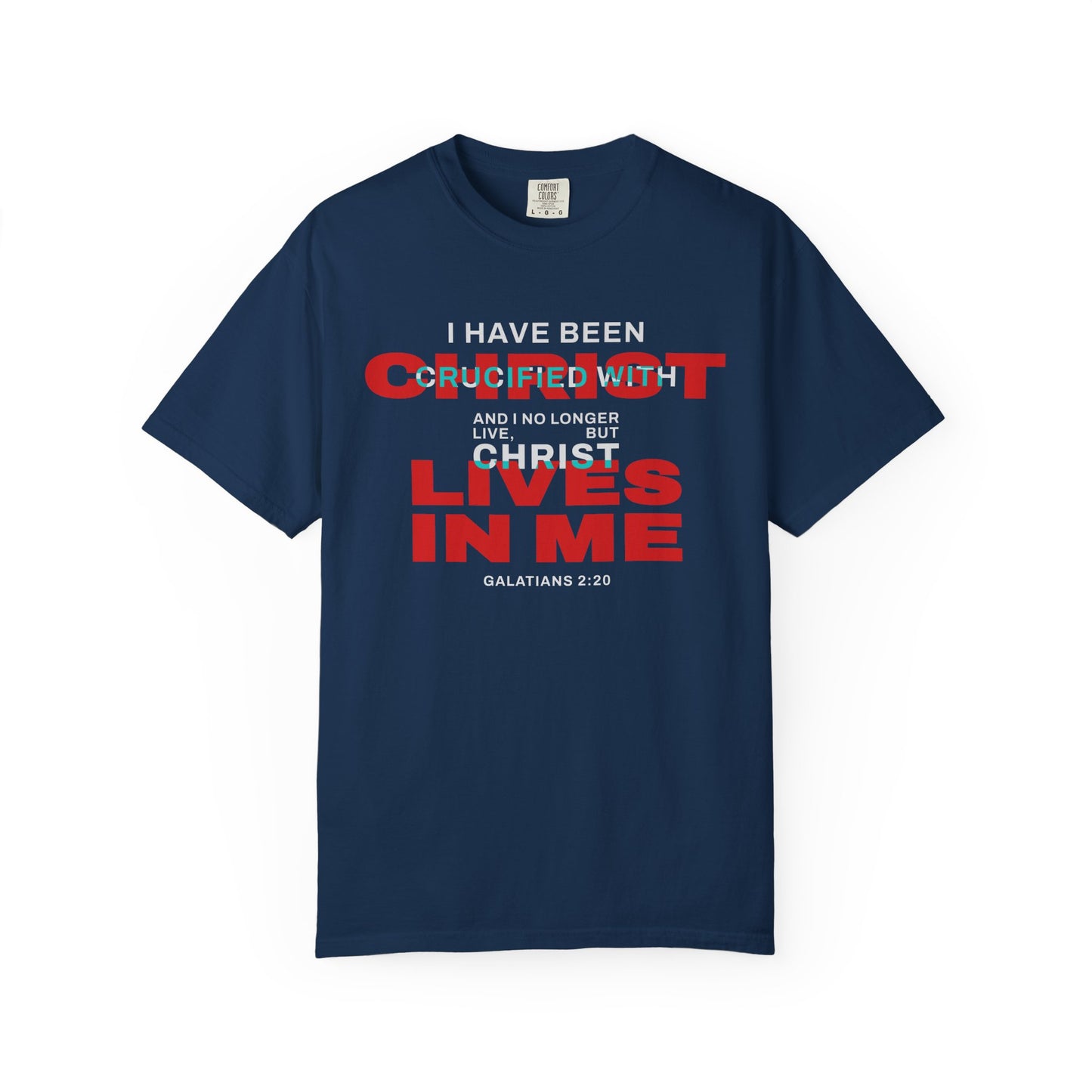 I have been Crucified with Christ "Galatians 2:20" RED 100% Cotton T-Shirt