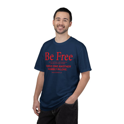 Be Free Galatians 5:13 T‑Shirt — Faith-Inspired Christian Tee