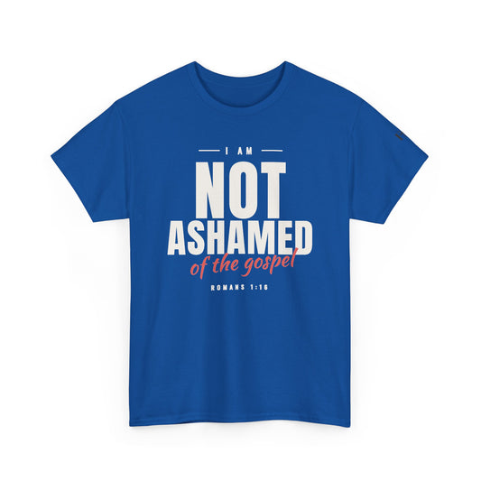 I Am Not Ashamed of the Gospel Faithful Christian T-Shirt
