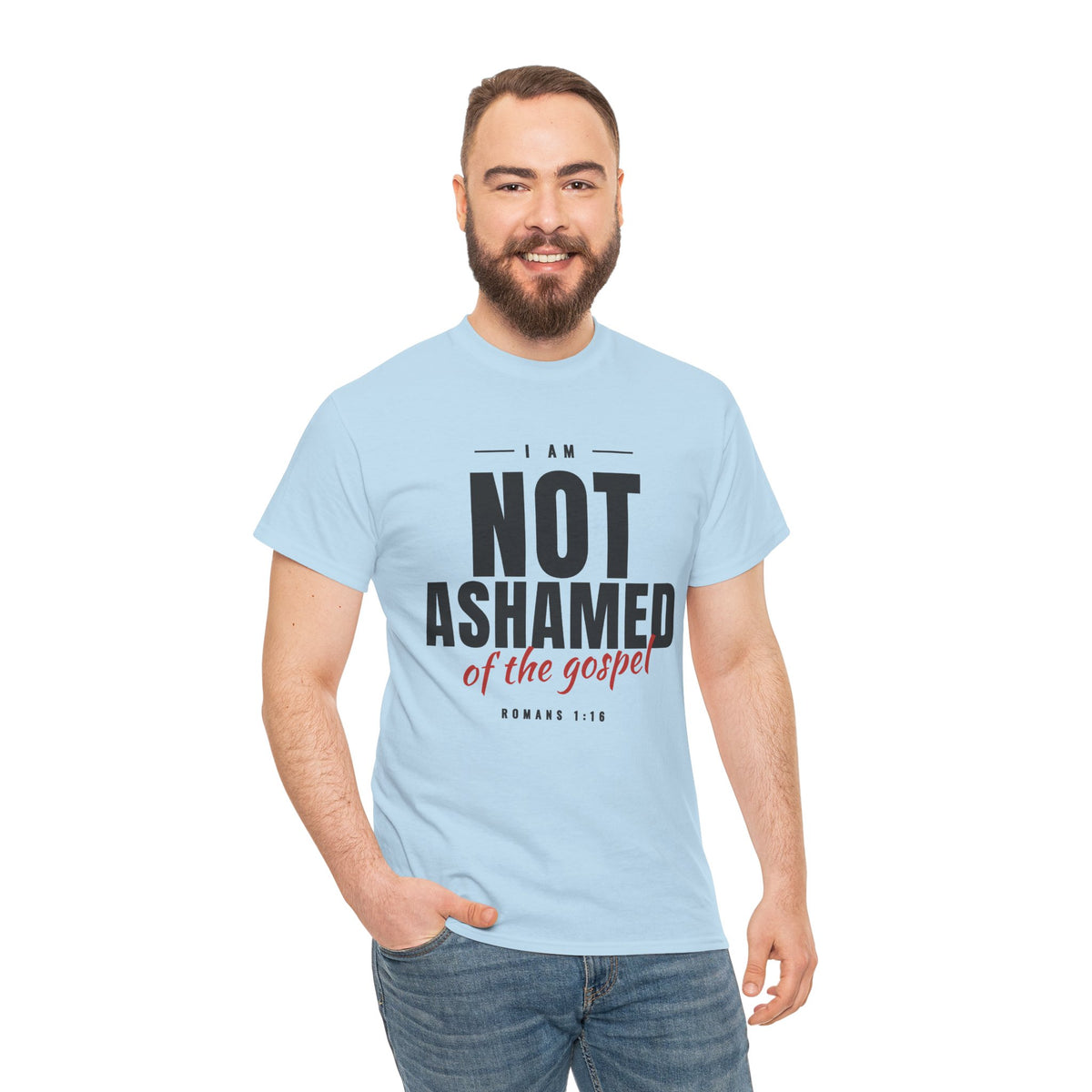 Not Ashamed of the Gospel Christian Faith T-Shirt