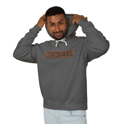 Rescued Colossians 1:13 Cotton Hoodie — Bible Verse Inspirational Hooded Sweatshirt
