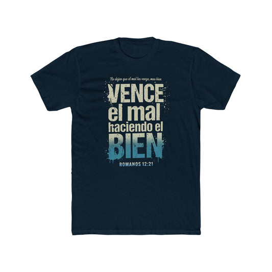 Spanish Scripture T-Shirt — "Vence el mal haciendo el bien" (Romans 12:21)