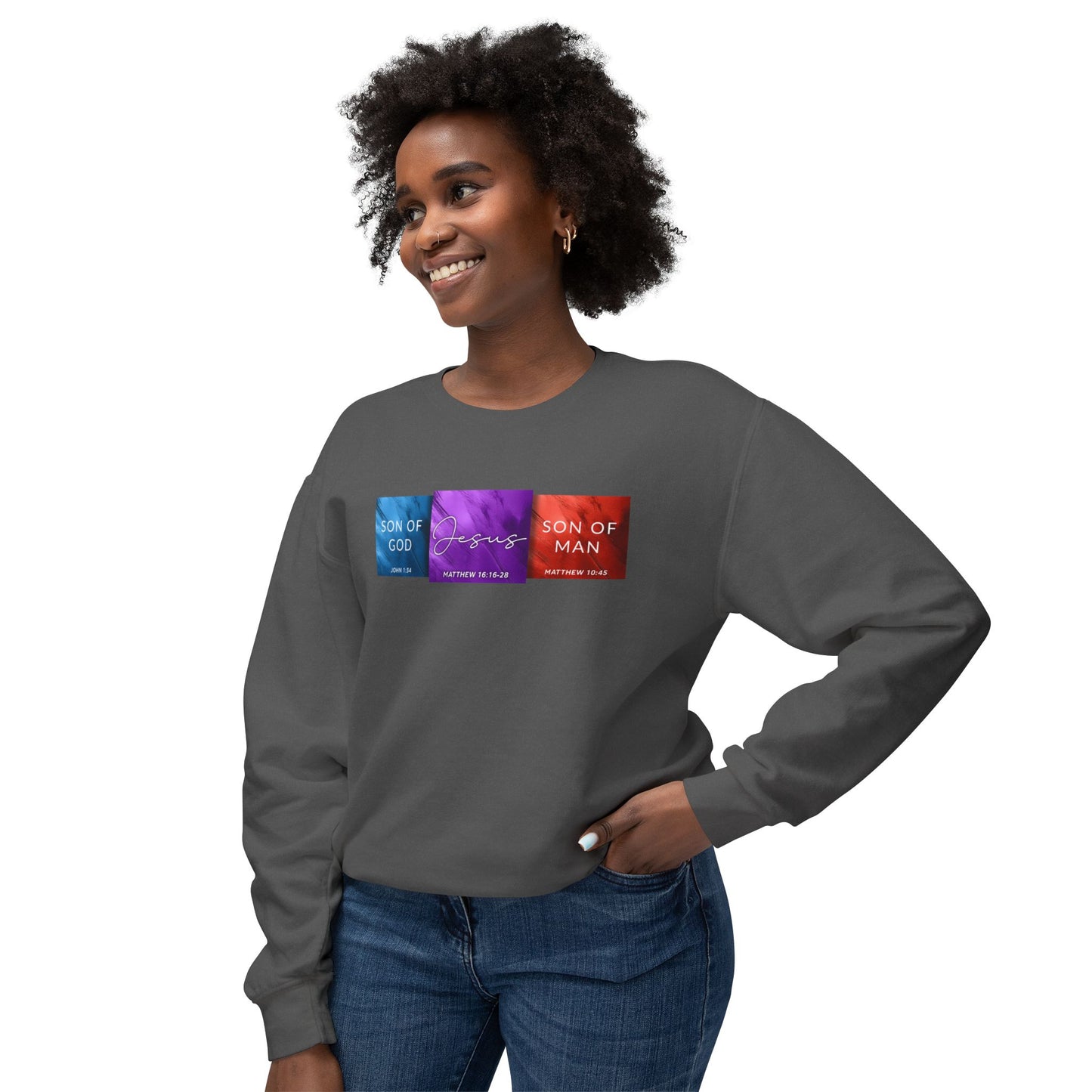 Son of Man Son of God Cotton T‑Shirt — Christian Faith Graphic Sweatshirt