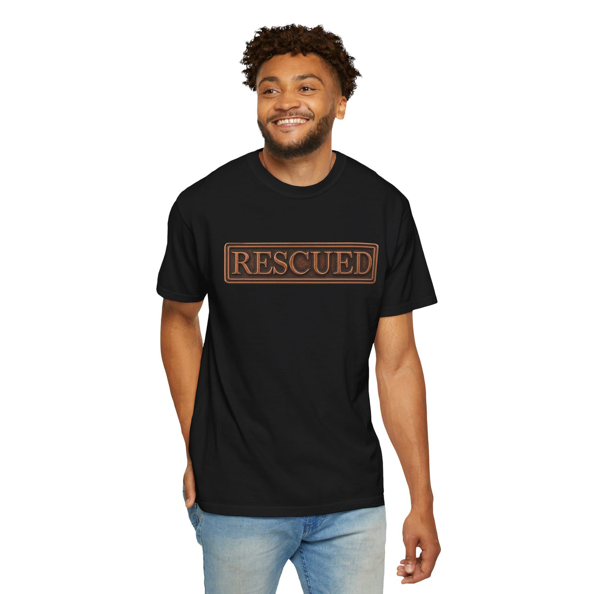 Rescued Colossians 1:13-14 Cotton T-Shirt
