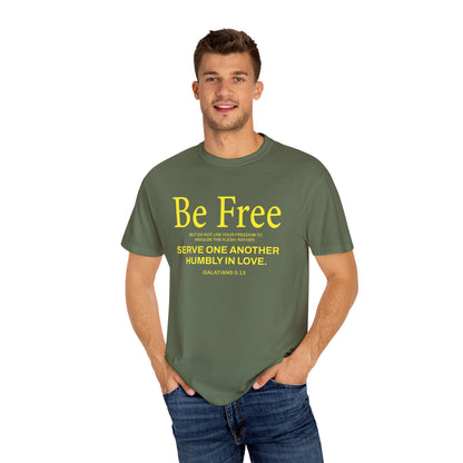 Be Free "Galatians 5:13" Yellow