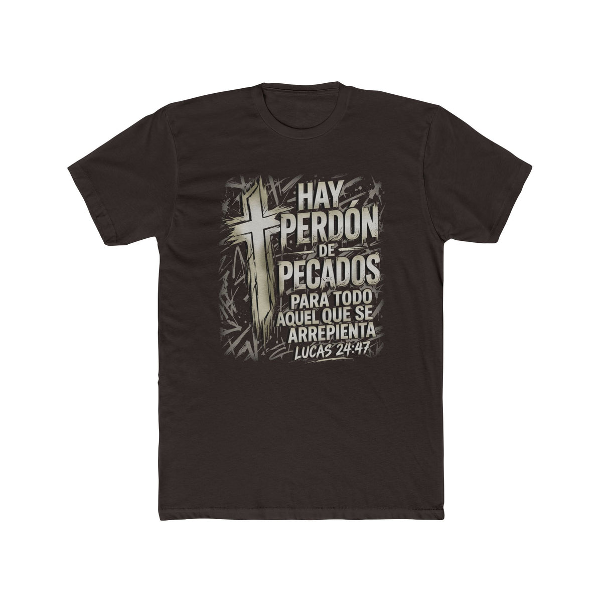 Biblical Spanish Tee — "Hay Perdon de Pecados" (Lucas 24:47)