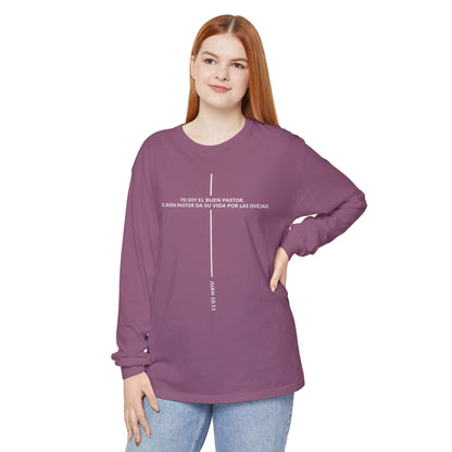Buen Pastor T-shirt — Juan 10:11 'Yo Soy el Buen Pastor' Christian Long Sleeve Tee