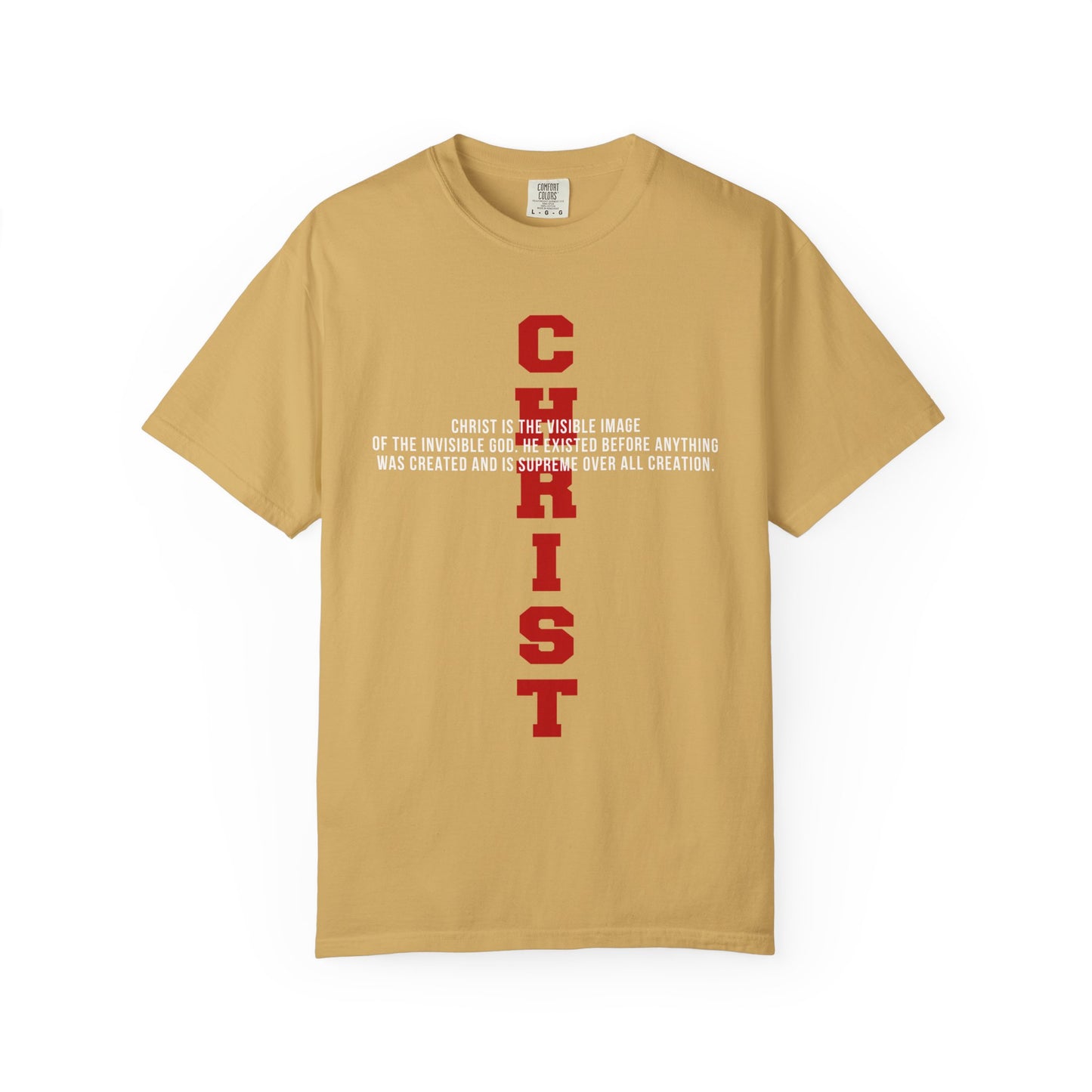 CHRIST the visible image of the invisible God Cotton T-shirt — Faith-Based Christian Tee