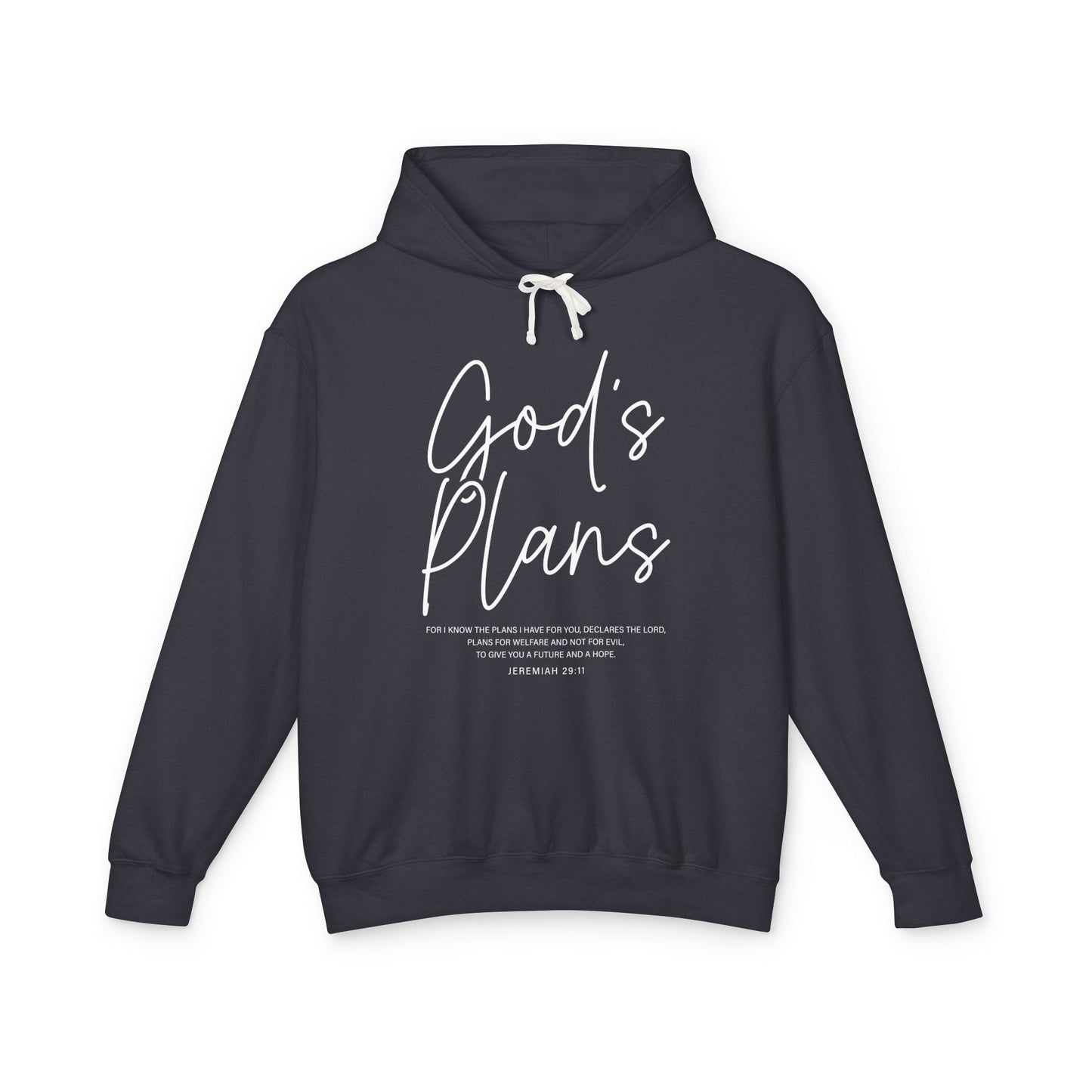 God's Plan Jeremiah 29:11 100% Cotton Hoodie
