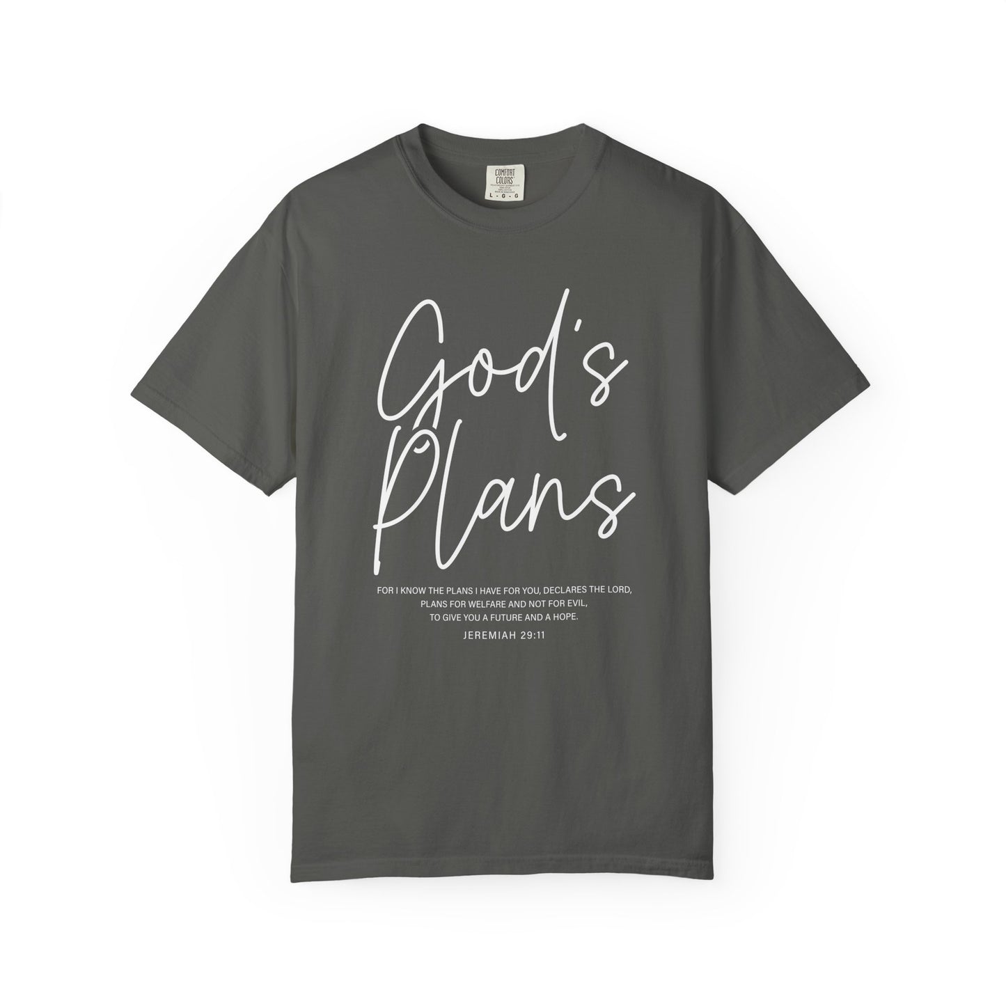 God's Plans Jeremiah 29:11 100% Cotton‑Shirt — Inspirational Faith Graphic T-shirt