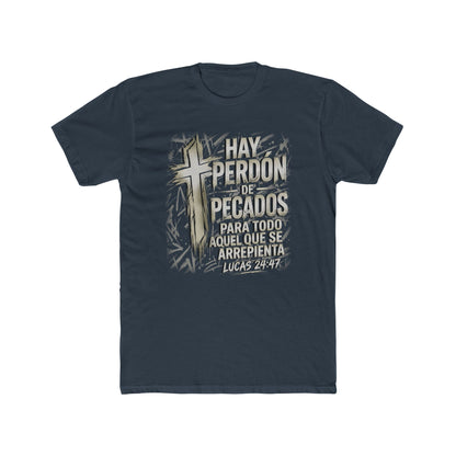 Biblical Spanish Tee — "Hay Perdon de Pecados" (Lucas 24:47)