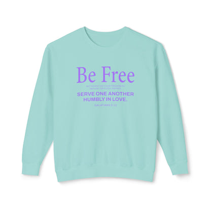 Be Free "Galatians 5:13" Purple