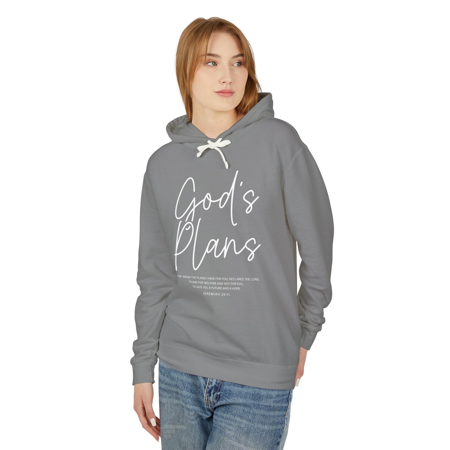 God's Plan Jeremiah 29:11 100% Cotton Hoodie