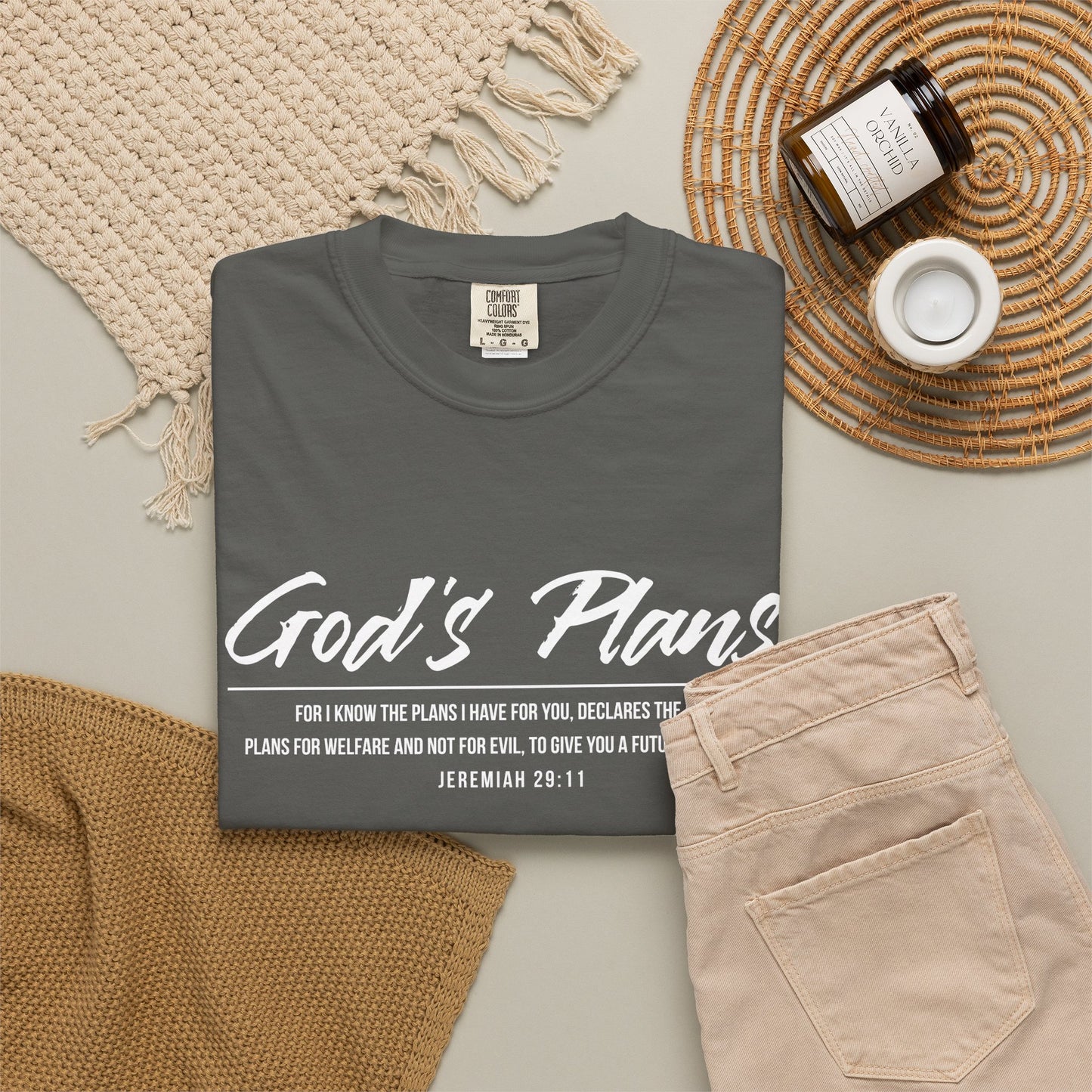 Jeremiah 29:11 'God's Plans 100% Cotton T-Shirt — Inspirational Faith Tee