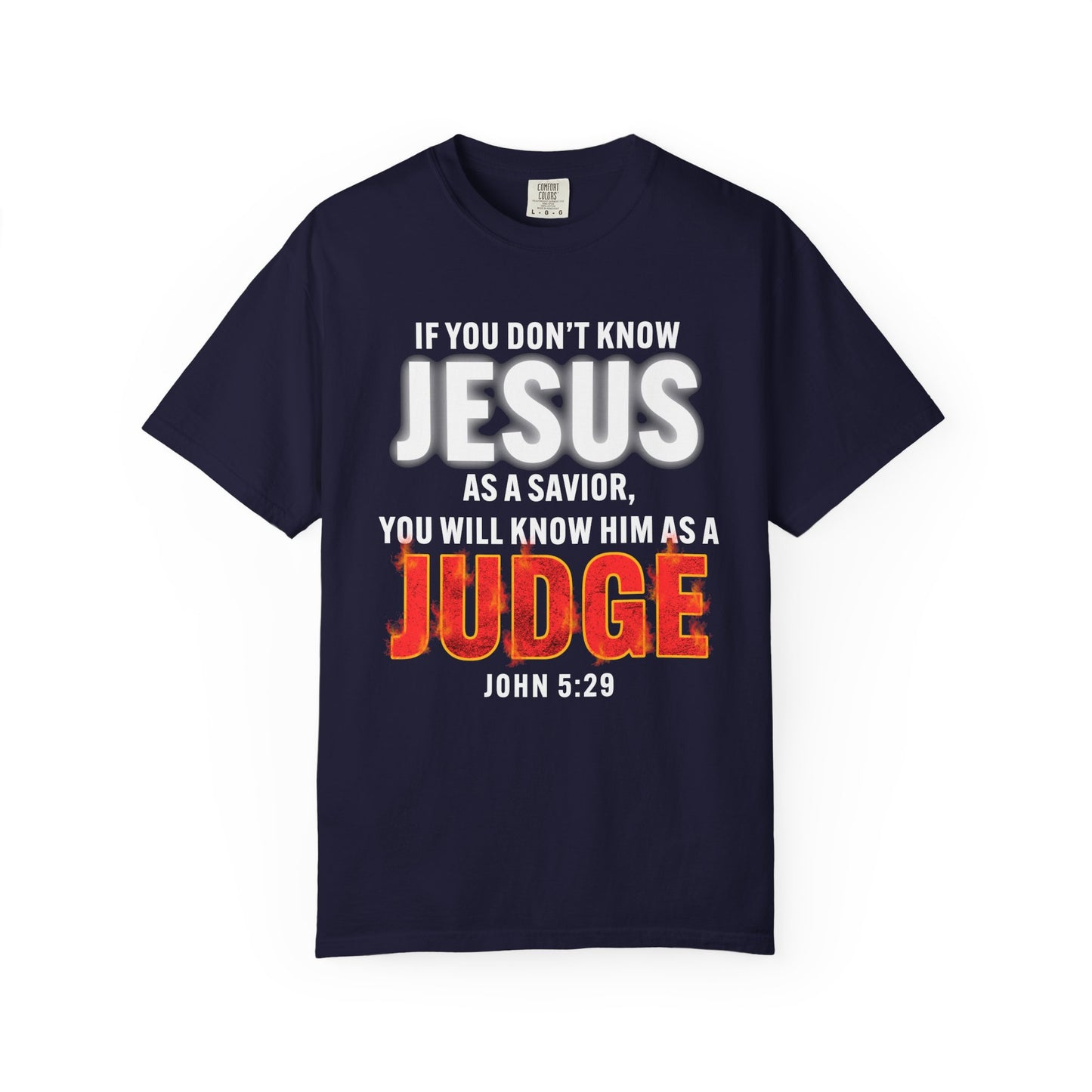 Know Jesus as Savior Cotton T-shirt — Faith-Based Christian Tee