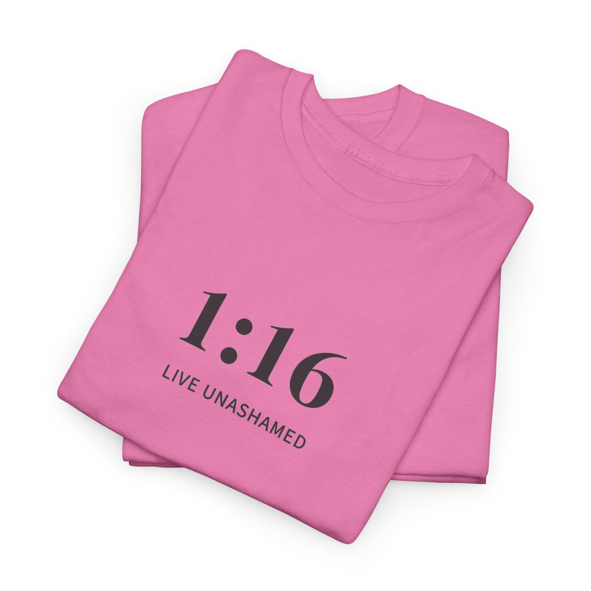 1:16 Live Unashamed Faithful Christian T-Shirt