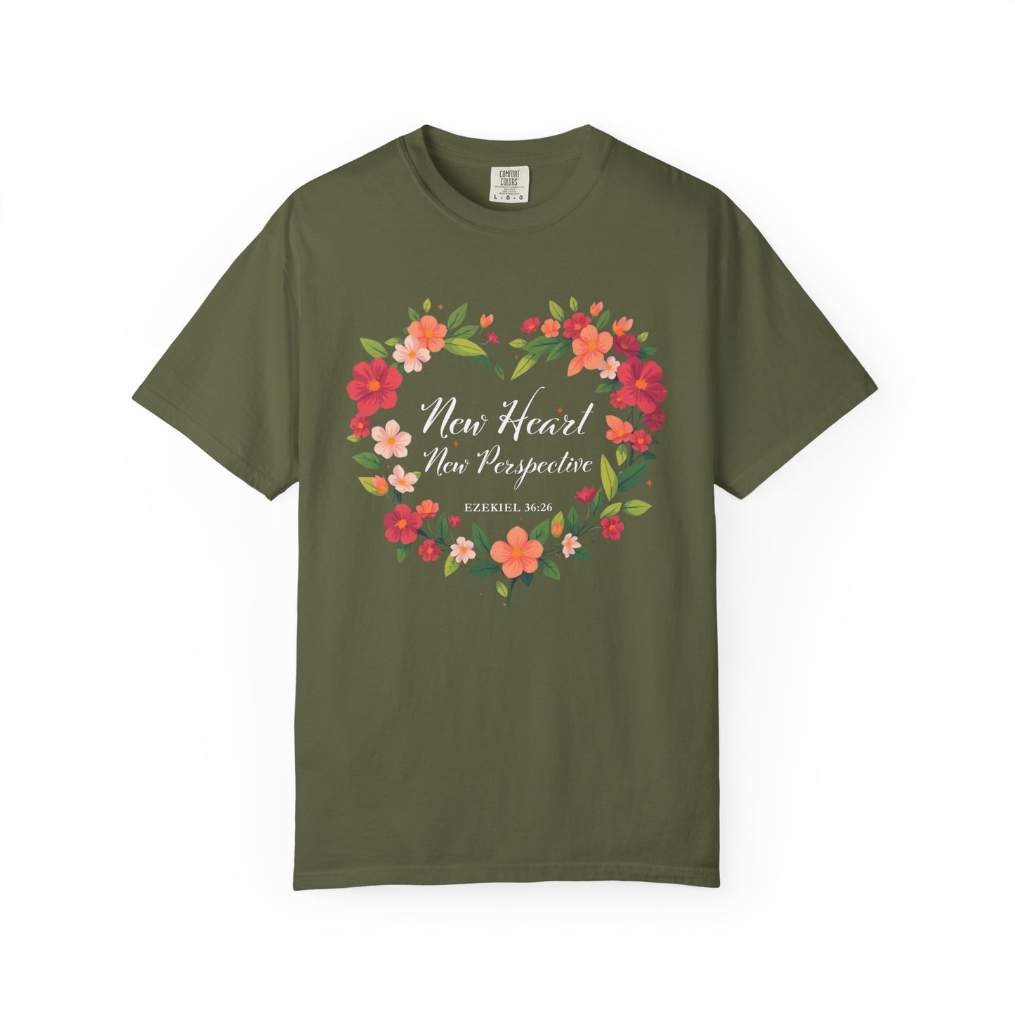 New Heart and New Perspective "Ezekiel 36:26" 100% Cotton T Shirt