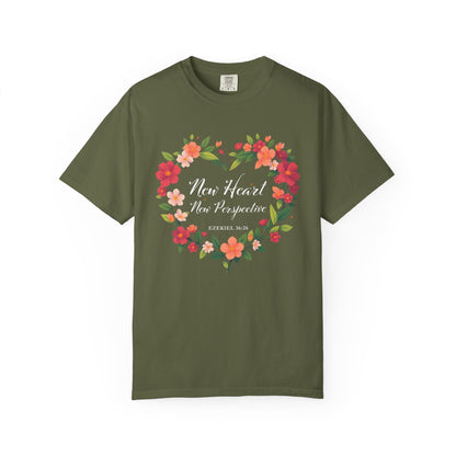 New Heart and New Perspective "Ezekiel 36:26" 100% Cotton T Shirt