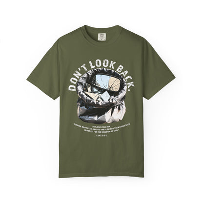 Don't Look Back Luke 9:62 T-Shirt — Inspirational Bible Verse Tee
