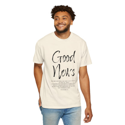 Good News Colossians 1:6 T-Shirt — Faith Scripture Tee