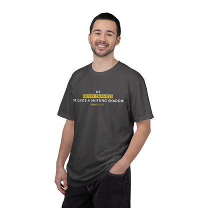 He Never Changes James 1:17 Inspirational - Tee
