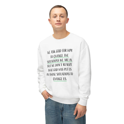 Change the Situation 100% Cotton Crewneck Sweatshirt