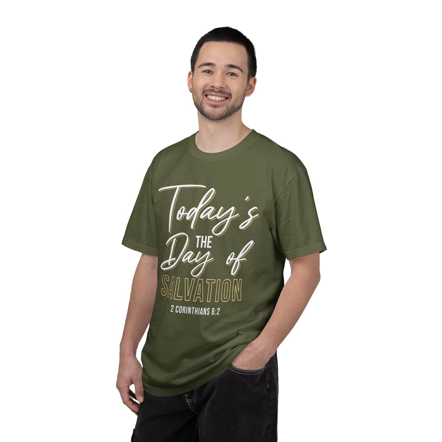Today's The Day Of Salvation "2 Corinthians 6:2" 100% Cotton Shirt
