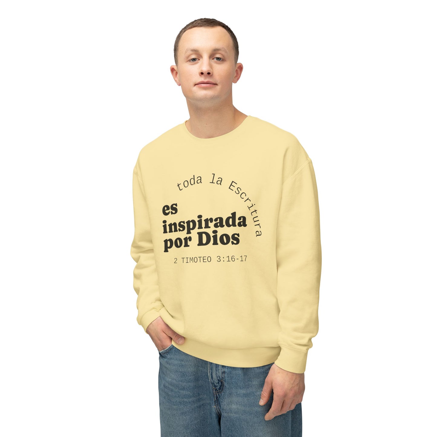 Toda la Escritura es Inspirada por Dios "2 Timoteo 3:16-17" 100% Cotton Sweatshirt