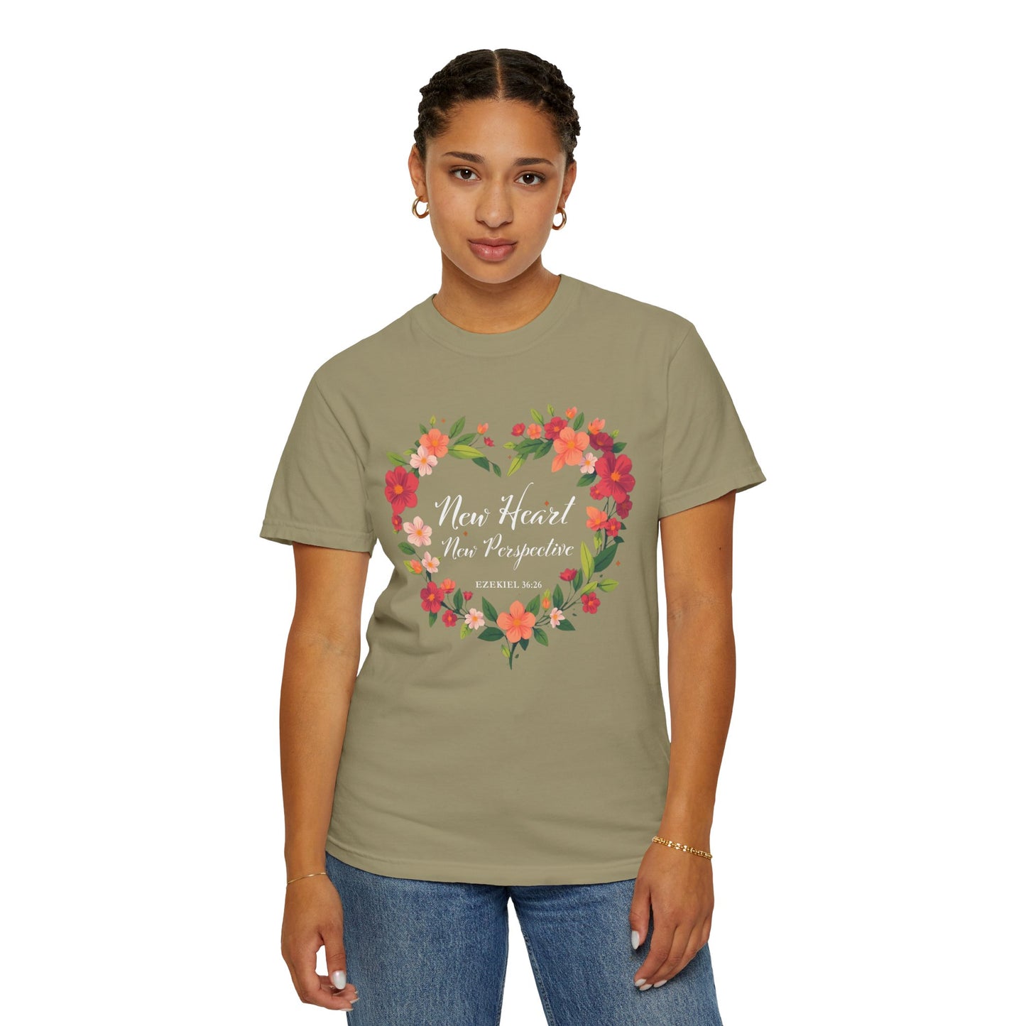 New Heart and New Perspective "Ezekiel 36:26" 100% Cotton T Shirt