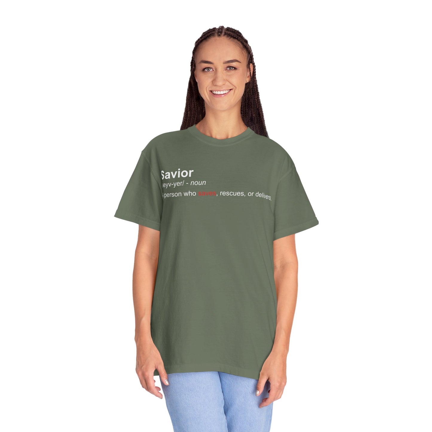 Savior Definition T-Shirt — 'Savior' Dictionary-Style Graphic Tee