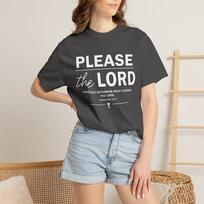 Please the Lord Ephesians 5:10 T-Shirt 100% Cotton T-Shirt
