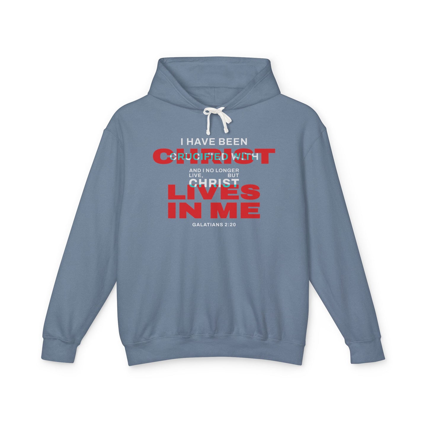 I have been Crucified with Christ "Galatians 2:20"  Red Unisex 100% Cotton Hoodie