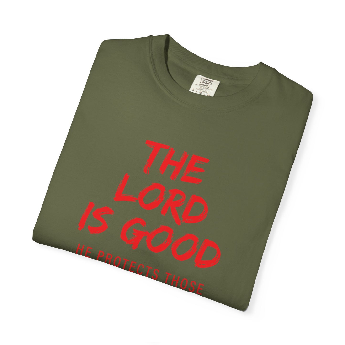 The Lord is Good "Nahum 1:7" Red T-Shirt