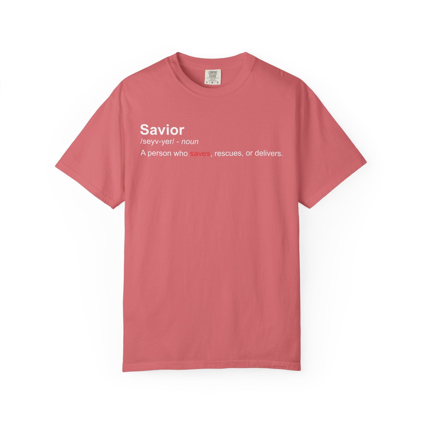Savior Definition T-Shirt — 'Savior' Dictionary-Style Graphic Tee