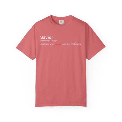 Savior Definition T-Shirt — 'Savior' Dictionary-Style Graphic Tee