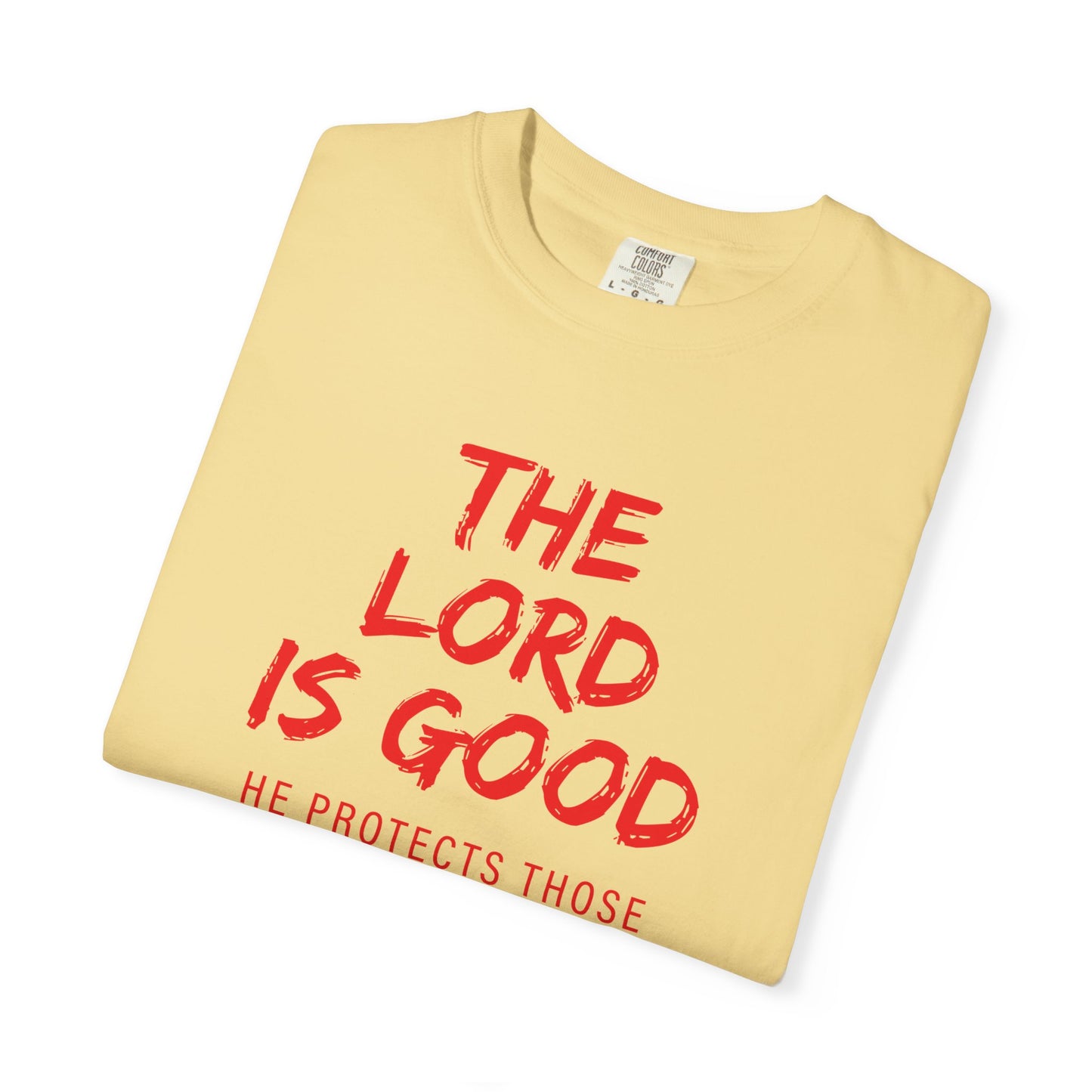 The Lord is Good "Nahum 1:7" Red T-Shirt
