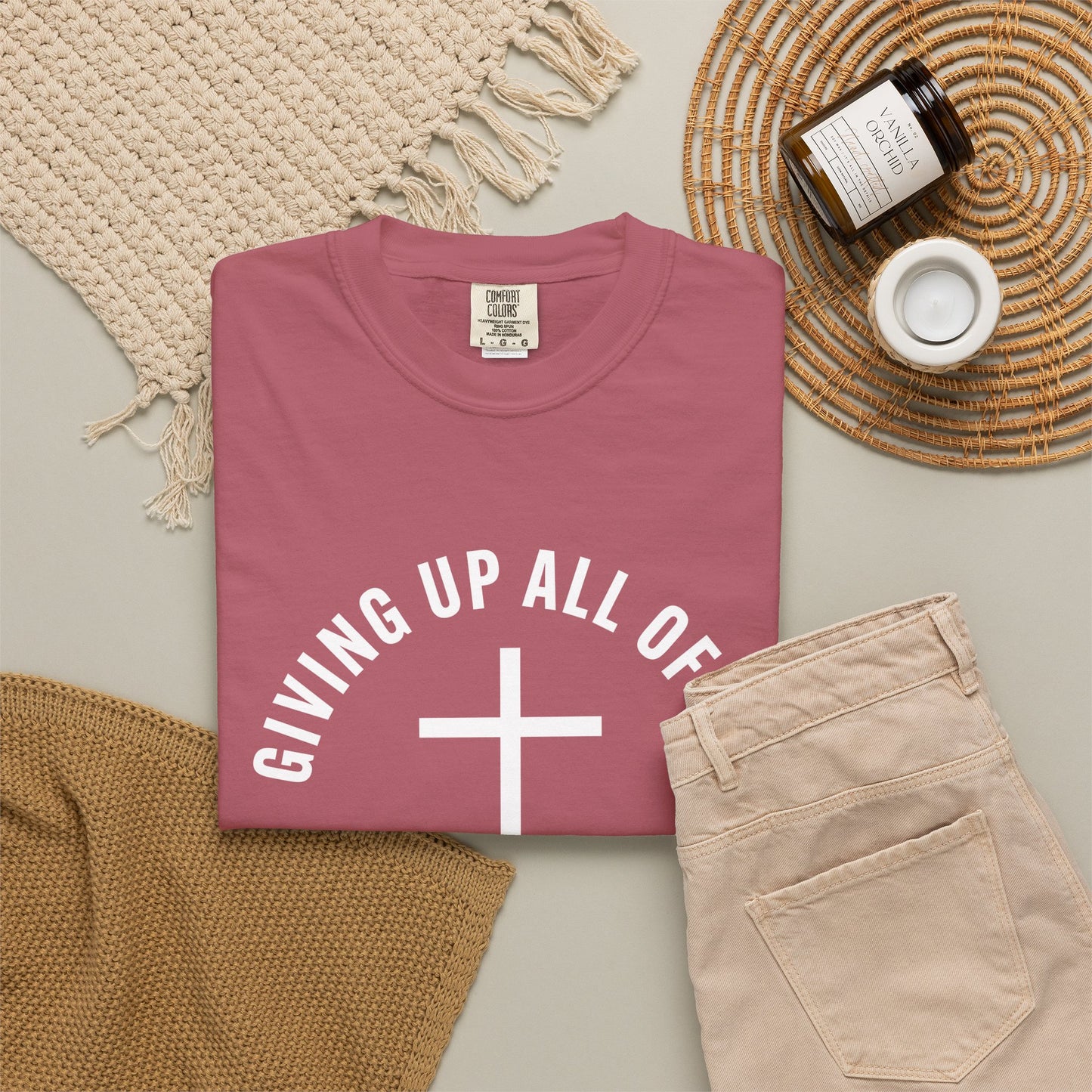 Giving up All Of Me "Matthew 16:24" 100% Cotton T-Shirt