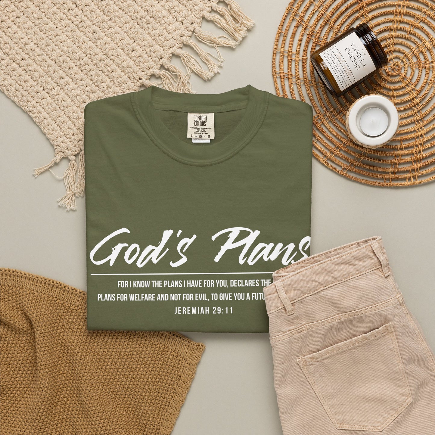 Jeremiah 29:11 'God's Plans 100% Cotton T-Shirt — Inspirational Faith Tee