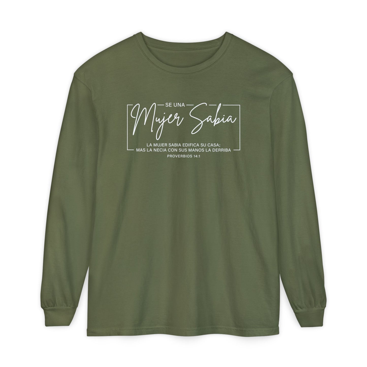 Mujer Sabia Proverbios 14:1 T-Shirt — Spanish Wise Woman Bible Verse