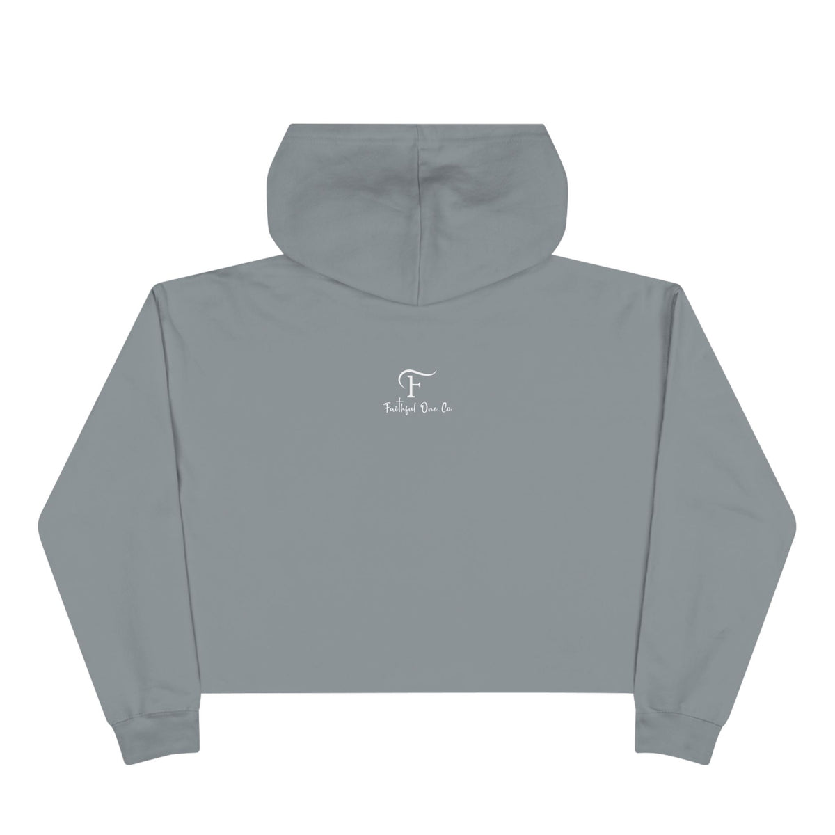 Christian Cross Crop Hoodie — "Hay Perdón de Pecados" Spanish Faith Graphic