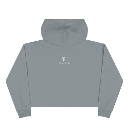 Christian Cross Crop Hoodie — "Hay Perdón de Pecados" Spanish Faith Graphic